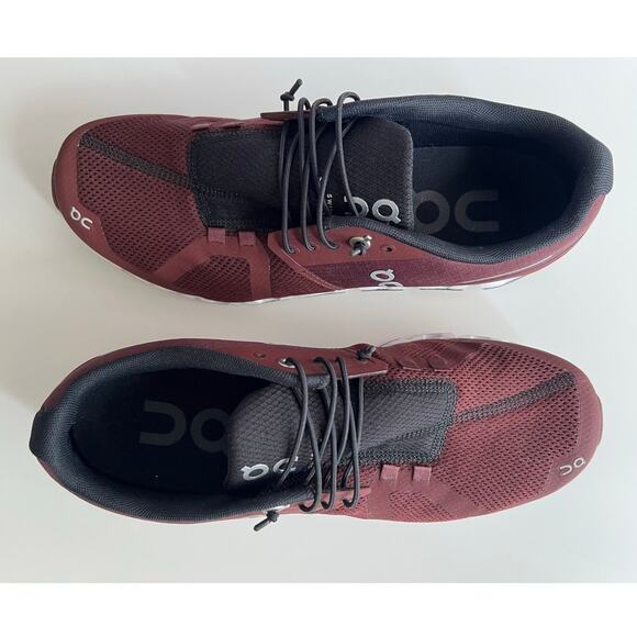 On Cloud Tec Athletic Running Sneakers 19.99196 Ox Shadow Maroon Size M8 Unused - Picture 4 of 10